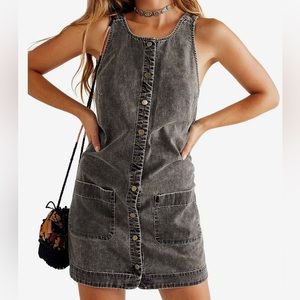 Free People XS Wilderado Denim Mini Dress